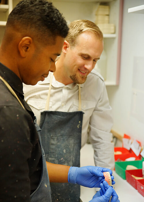 Michael Holden with his protégé Josh Williams