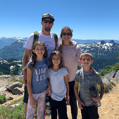 Maegan Holden and Michael Holden with their kids